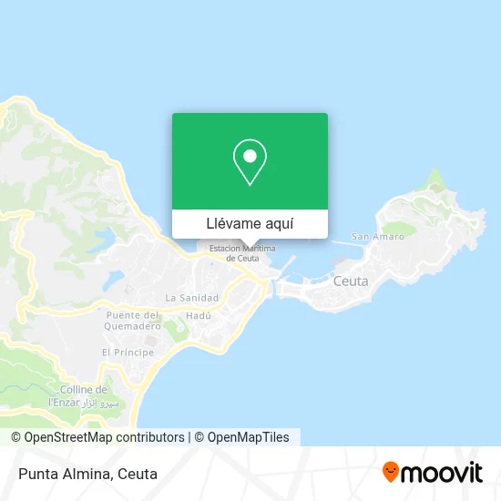 Mapa Punta Almina