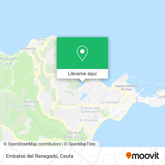 Mapa Embalse del Renegado
