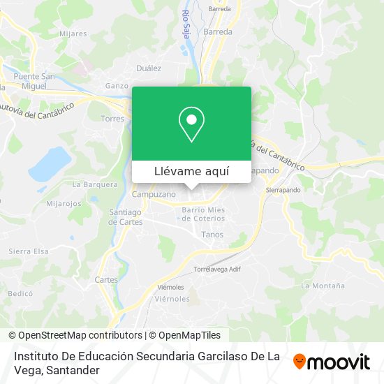 Mapa Instituto De Educación Secundaria Garcilaso De La Vega