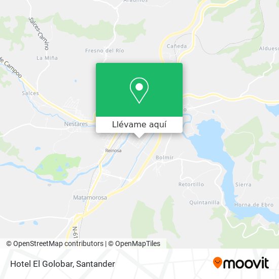 Mapa Hotel El Golobar
