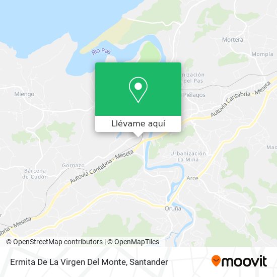 Mapa Ermita De La Virgen Del Monte