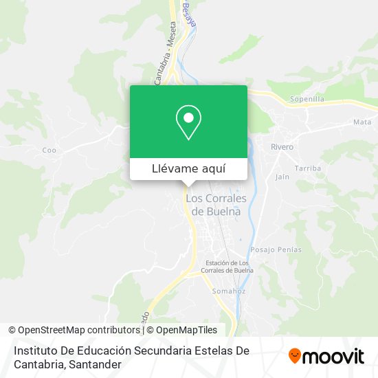 Mapa Instituto De Educación Secundaria Estelas De Cantabria