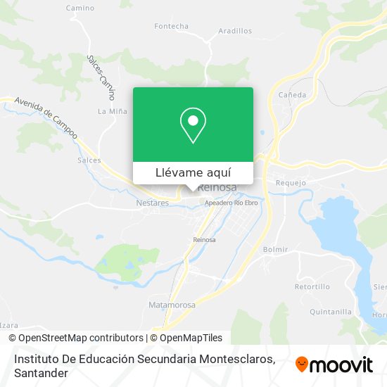 Mapa Instituto De Educación Secundaria Montesclaros