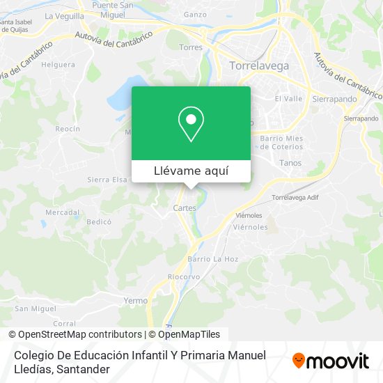 Mapa Colegio De Educación Infantil Y Primaria Manuel Lledías