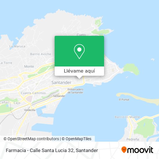 Mapa Farmacia - Calle Santa Lucia 32