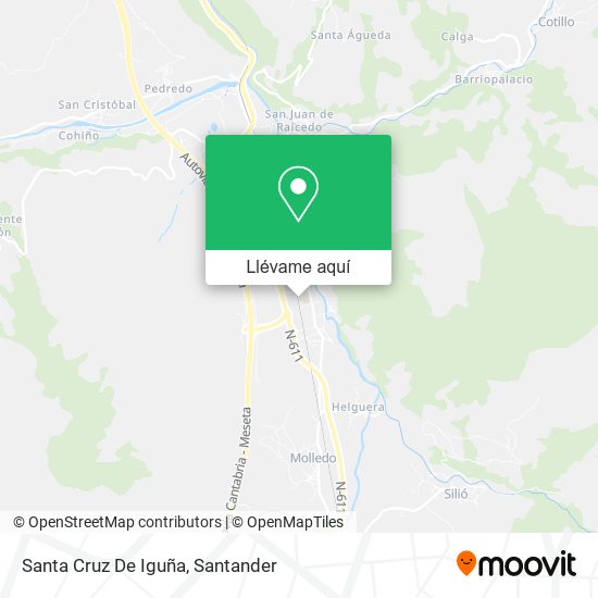 Mapa Santa Cruz De Iguña