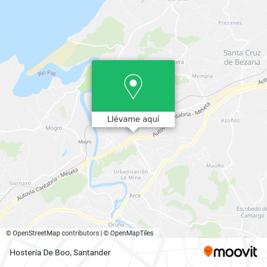 Mapa Hostería De Boo