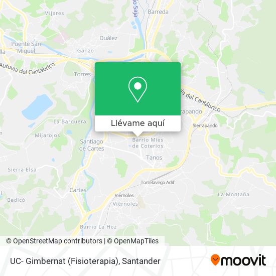 Mapa UC- Gimbernat (Fisioterapia)