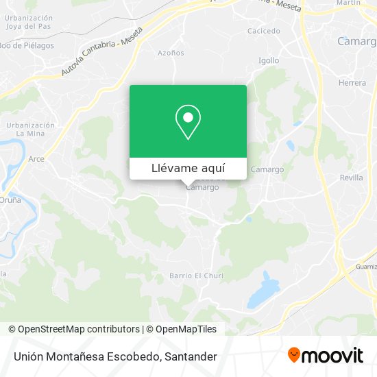 Mapa Unión Montañesa Escobedo