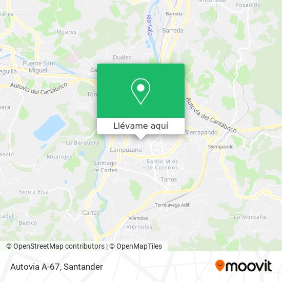 Mapa Autovia A-67