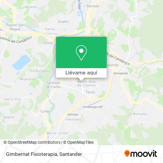 Mapa Gimbernat Fisioterapia