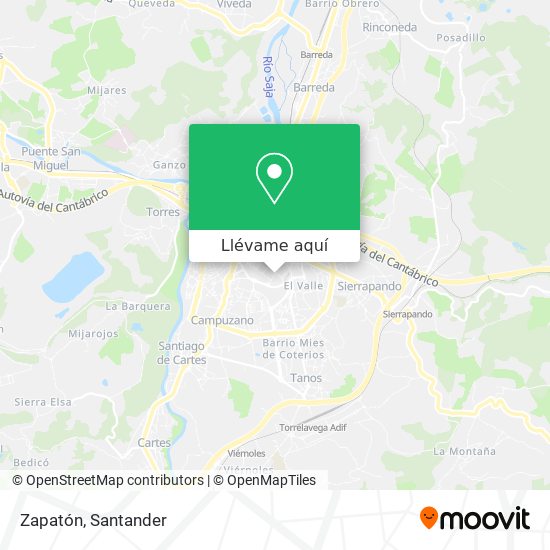 Mapa Zapatón