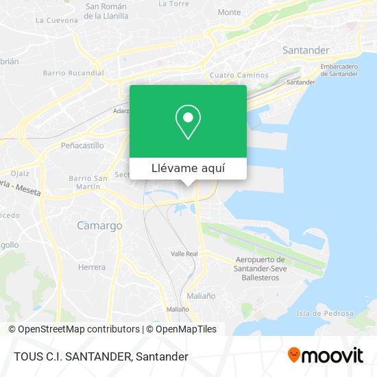 Mapa TOUS C.I. SANTANDER
