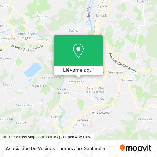 Mapa Asociación De Vecinos Campuzano