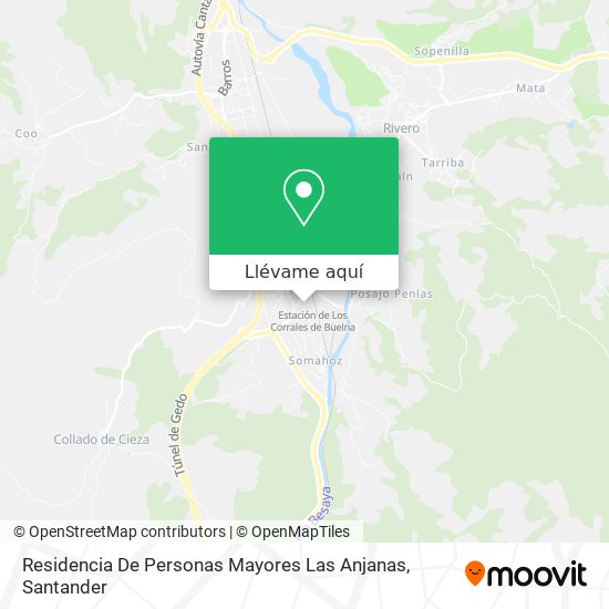 Mapa Residencia De Personas Mayores Las Anjanas