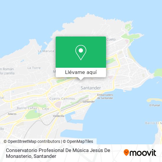 Mapa Conservatorio Profesional De Música Jesús De Monasterio