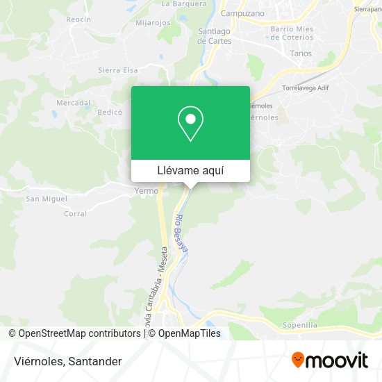 Mapa Viérnoles
