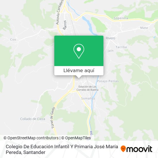 Mapa Colegio De Educación Infantil Y Primaria José María Pereda