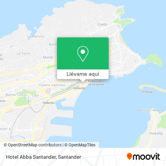 Mapa Hotel Abba Santander