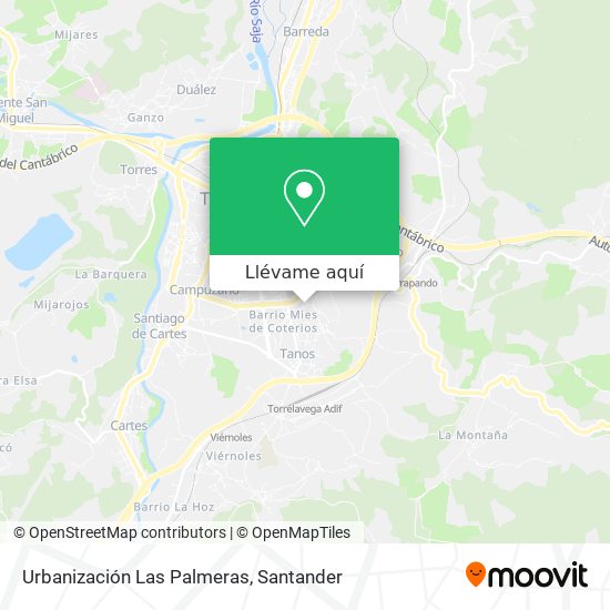 Mapa Urbanización Las Palmeras