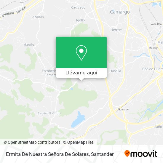 Mapa Ermita De Nuestra Señora De Solares