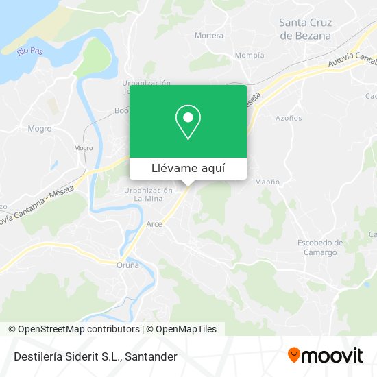 Mapa Destilería Siderit S.L.