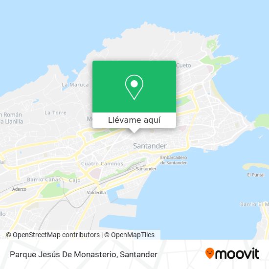 Mapa Parque Jesús De Monasterio