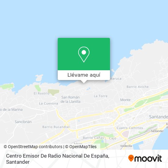 Mapa Centro Emisor De Radio Nacional De España