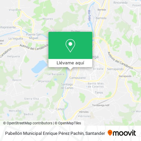 Mapa Pabellón Municipal Enrique Pérez Pachín