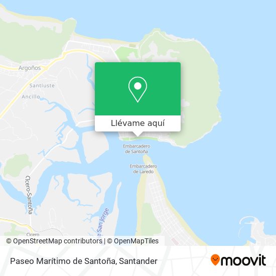 Mapa Paseo Marítimo de Santoña