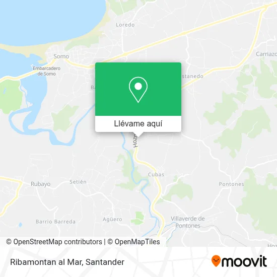 Mapa Ribamontan al Mar