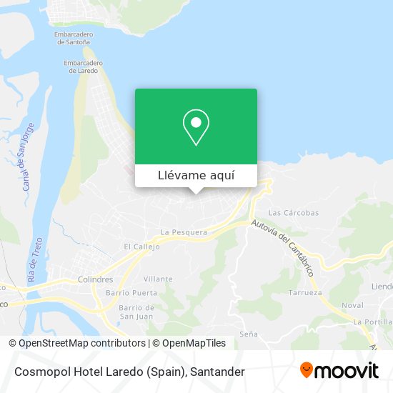 Mapa Cosmopol Hotel Laredo (Spain)