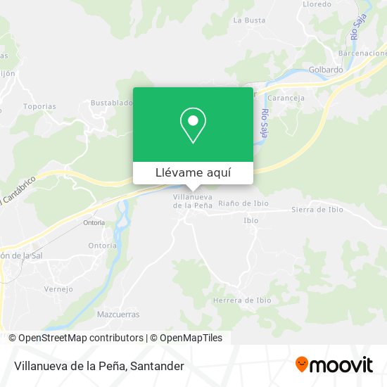 Mapa Villanueva de la Peña