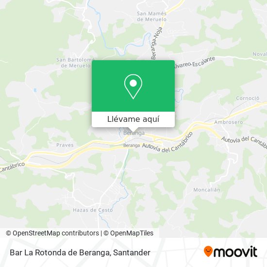Mapa Bar La Rotonda de Beranga