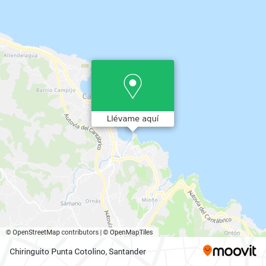 Mapa Chiringuito Punta Cotolino
