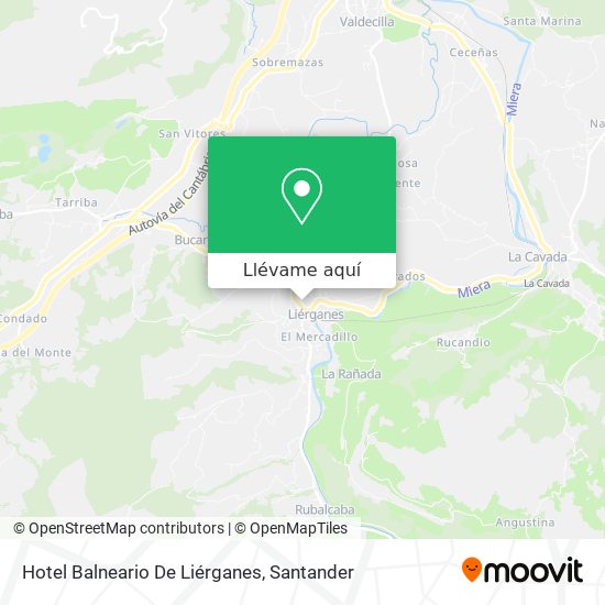Mapa Hotel Balneario De Liérganes
