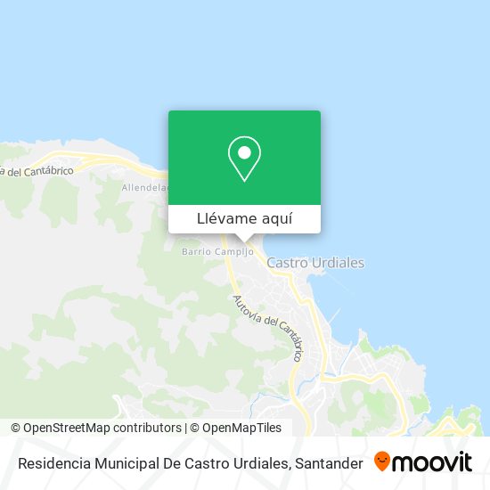 Mapa Residencia Municipal De Castro Urdiales