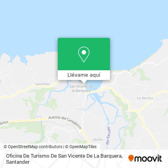Mapa Oficina De Turismo De San Vicente De La Barquera