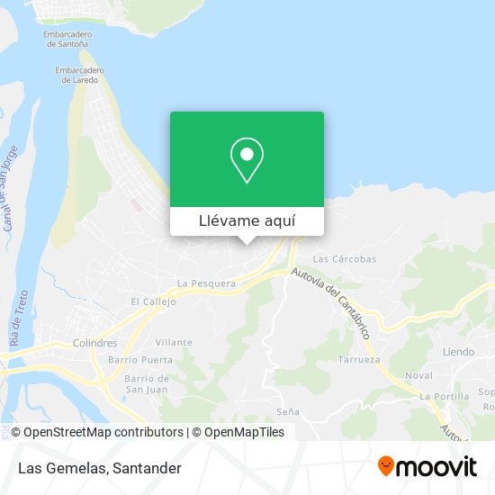 Mapa Las Gemelas