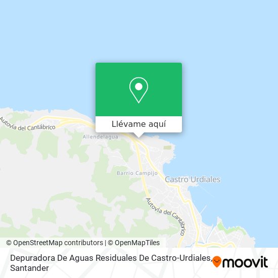 Mapa Depuradora De Aguas Residuales De Castro-Urdiales