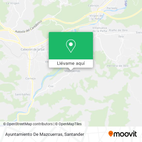 Mapa Ayuntamiento De Mazcuerras