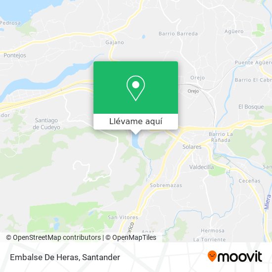 Mapa Embalse De Heras