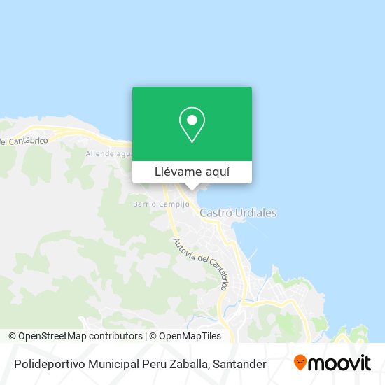 Mapa Polideportivo Municipal Peru Zaballa