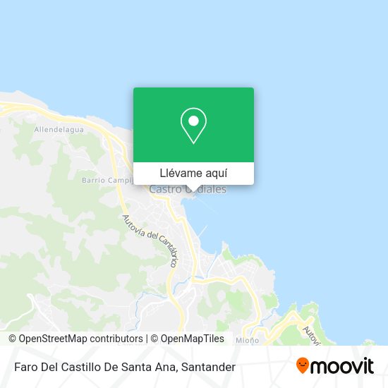 Mapa Faro Del Castillo De Santa Ana