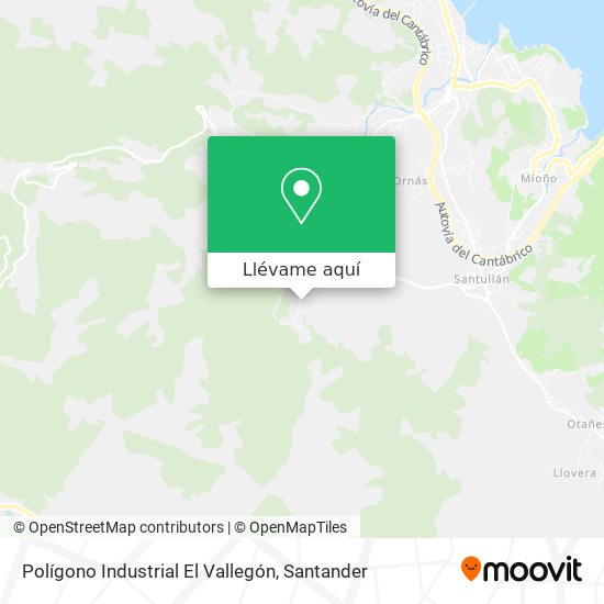 Mapa Polígono Industrial El Vallegón