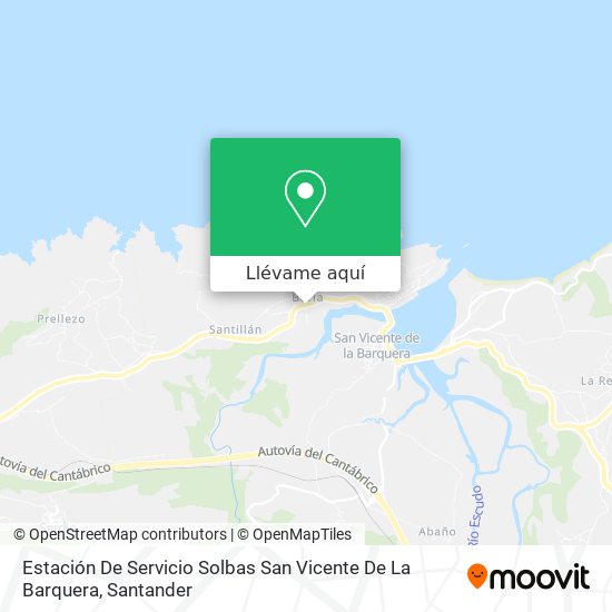 Mapa Estación De Servicio Solbas San Vicente De La Barquera