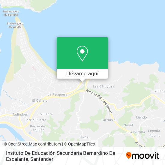 Mapa Insituto De Educación Secundaria Bernardino De Escalante
