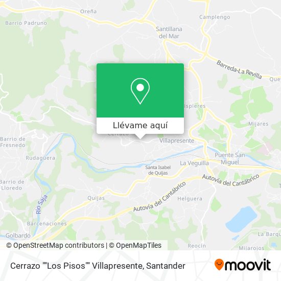 Mapa Cerrazo ""Los Pisos"" Villapresente