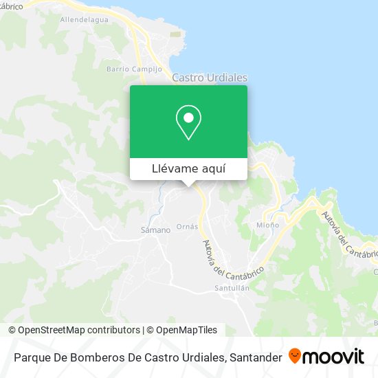 Mapa Parque De Bomberos De Castro Urdiales