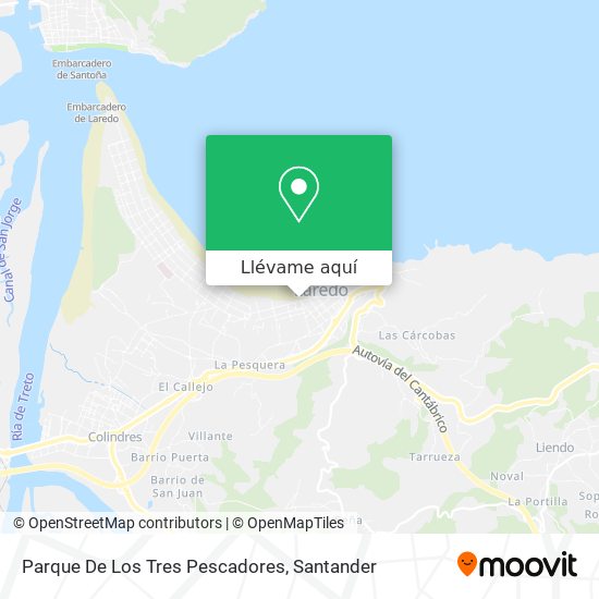 Mapa Parque De Los Tres Pescadores